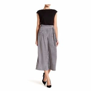 Zara Trafaluc Wide-Leg Gingham Pants